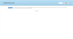 Desktop Screenshot of kickof.com
